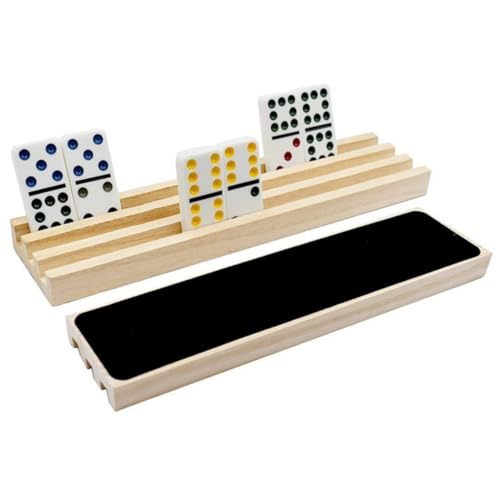 Soporte de Madera para Fichas y Domino Profesional Diseño Pino miniatura 7