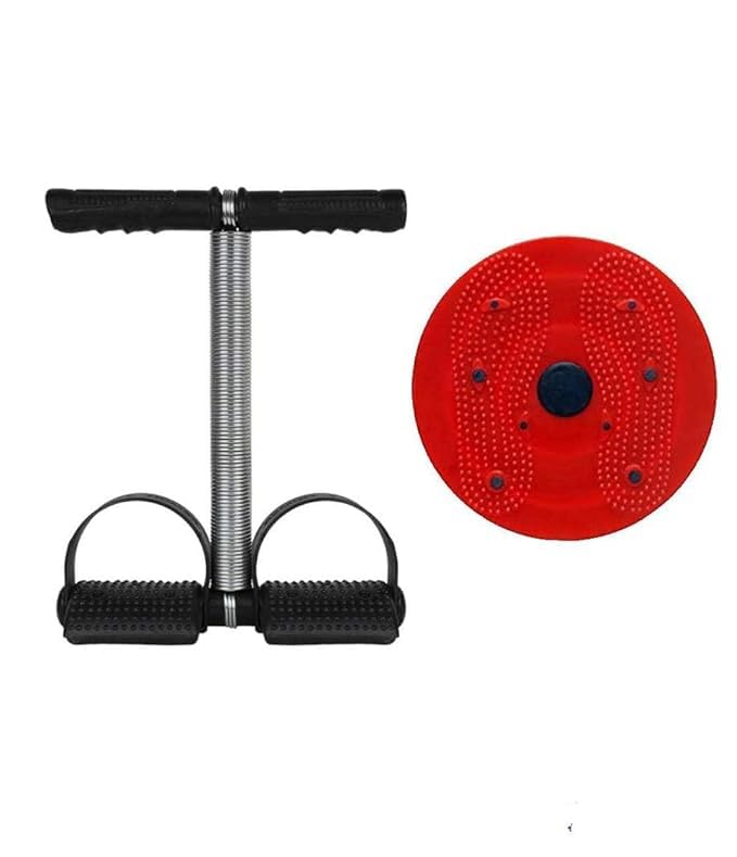 Single Spring Tummy Trimmer with Tummy Twister Combo Useful for Figure Tone-Up, Weight Reduction, Power Mat, Acupressure Pyramids, Magnetic Therapy, for Men & Women-image-11
