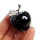 Manekieko Natürlicher Schwarzer Obsidian Apfelkristalle und Heilsteine Sammlerstücke,3cm Heilung Kristall Figur Skulptur Zuhause Ornament Hochzeit Dekoration