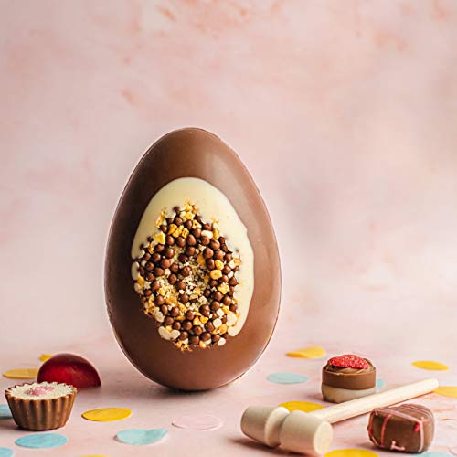 Martins Chocolatier Dikke Luxe Paasei met Popping Candy, Honey Comb en Crisp Parels Set in A White Chocolate Halo. Mallet voor Smashing The Luxury Easter Egg op. (Een Easter Egg) X1 - Image 5