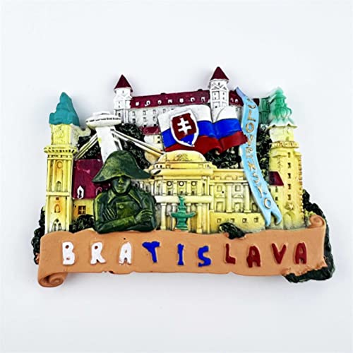 Imán decorativo Bratislava Slovakia para refrigerador miniatura 4