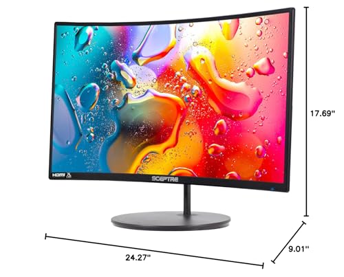 Image of Sceptre 24-27 inch Curved Gaming Monitors (C275W-1920RN) and (C248W-1920RN Series)