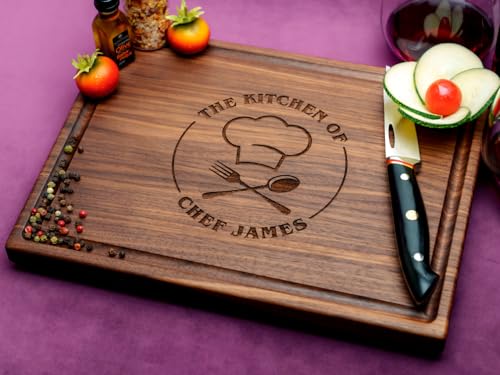 Tabla de cortar artesanal de madera personalizada Straga miniatura 3
