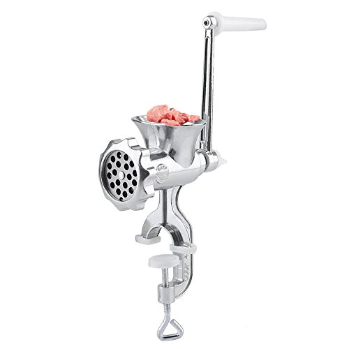 Blackpoolal Heavy Duty Manuell Fleischwolf Schraubzwinge für Tischmontage Wurstmaschine Wurstfüller Silber