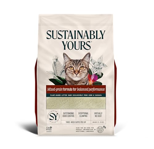 Sustainably Yours Arena para Gatos – Fórmula De Grano Mixto 4,5 Kg