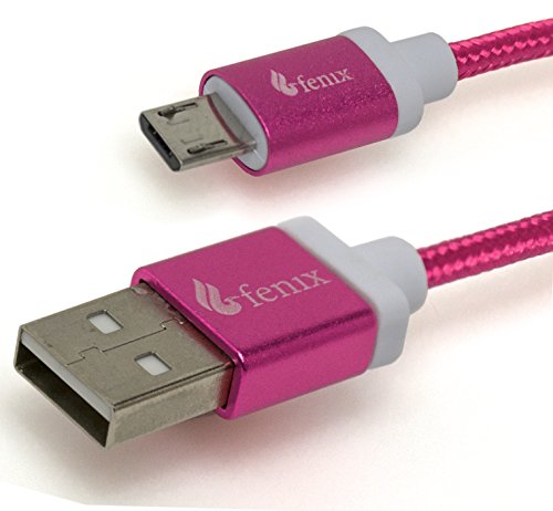 Limited Stock Fenix Micro USB Data and Charge Cable,1.5 M (4.5 ft) - Hot Pink