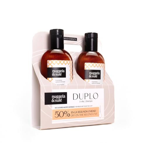 Nuggela & Sulé Pack DUPLO: Champú Nº1 Edición Limitada - 50% de descuento en la segunda unidad, Fortalece y estimula el crecimiento del cabello, 2 x 250 ml