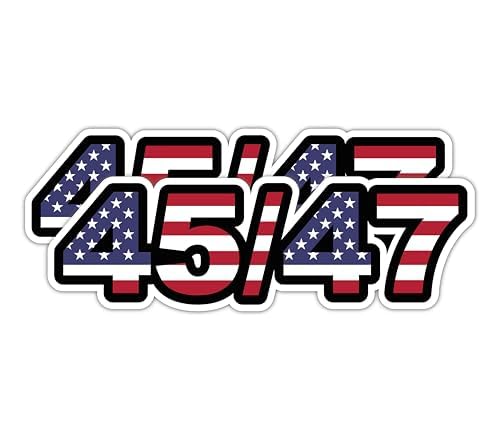 IMPERIAL VIBES - Trump 45 47 President Sticker - Vinyl Decals for Truck and Van – Indoor & Outdoor Use for Laptop – Waterproof Sticker for Waterbottle - Decal for Car Bumper & Window - Imp 139