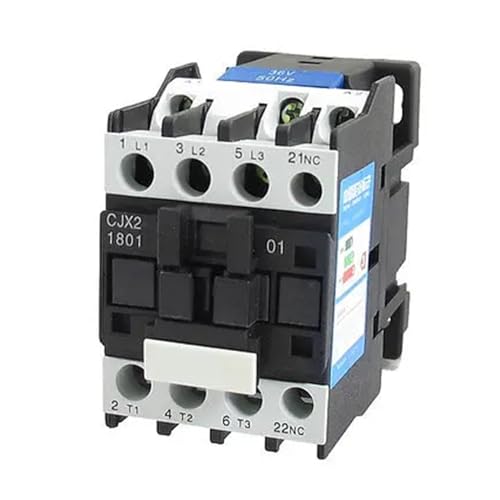 Contacteur 3P triphasé CJX2-1801 : performance 32A pour rail DIN 36V