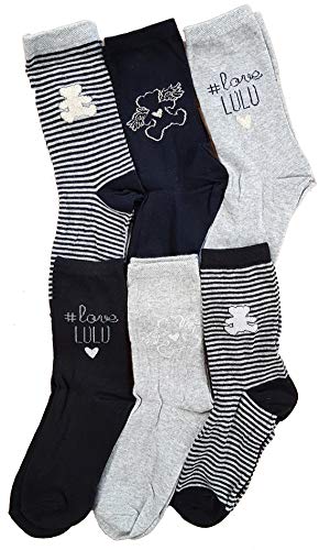 Lulu Castagnette Chaussettes en coton - Assortiments modèles photos selon arrivages- (27/30, Pack...