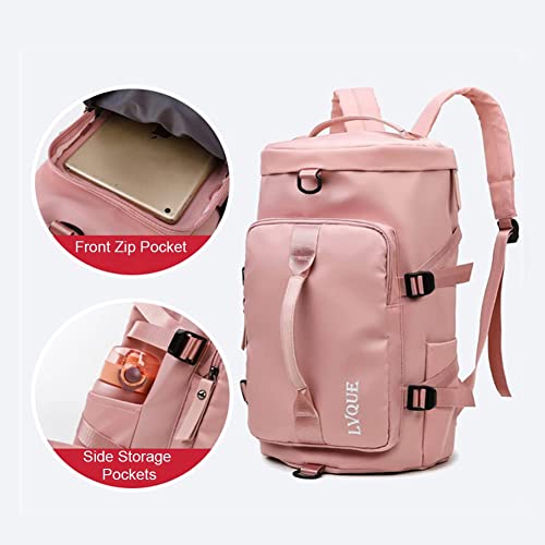 Image of polyester 25 cms Duffle Bag(Sports Travel Duffel Bags Pink)