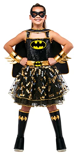 Rubie's Girl's DC Batgirl Tutu Dress with Cape and Mask