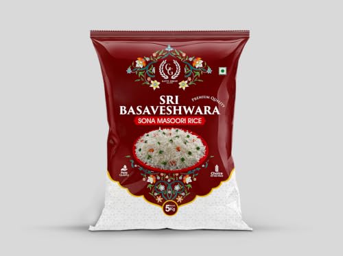 Image of Gatti Fit Grain Sona Masoori Rice - 5kg | Lightweight Daily Use Rice | Soft & Fluffy Texture | Naturally Aromatic White Rice Sri Basaveshwara