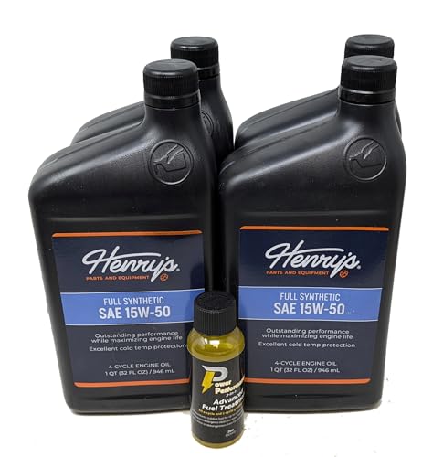Pack de 4 Aceites de Motor Sintético SAE 15W-50 Henry's