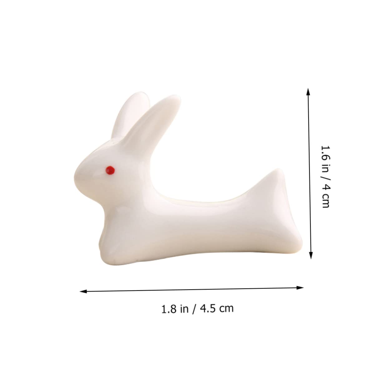 24piezas Soporte De Cerámica para Palillos De Conejo Decorativas para Pascua para Cubiertos como Cucharas y Tenedores Fácil De Limpiar y Usar