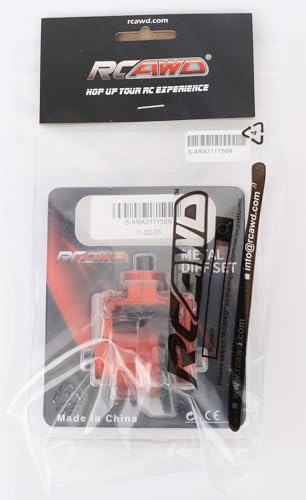 RCAWD ARRMA Gear F/R Transmission Module Set 37T 13T Enlarged Spiral Teeth for ARRMA Big Rock, Granite, Senton, Vorteks, Typhon, Infraction, Vendetta 3S & Kraton Outcast 4S V2 Upgrade Part (Red) - Image 3