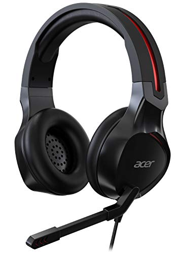 Acer Nitro Gaming, Cuffie Gaming, con Cavo jack 3.5 mm, Impedenza 21 Ohm, Sensibilità 100 dB, Driver 50 mm, Microfono Boom e Omnidirezionale flessibile da 6”, Leggere, Windows 7/8/8.1/10/11 - Cuffia gaming - Immagine 2