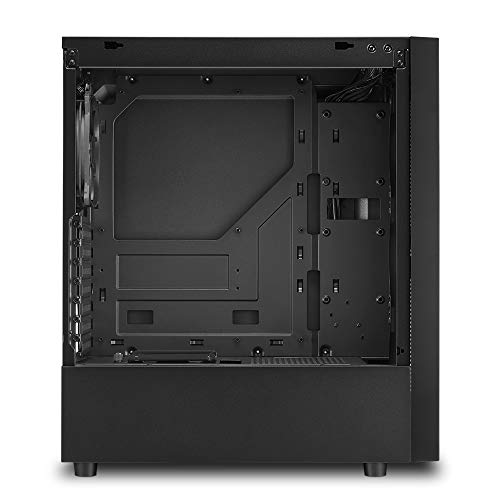 Gabinete para PC Sharkoon RGB Slider Mid-Tower con ventilador de 12 cm y tira LED RGB, negro miniatura 5