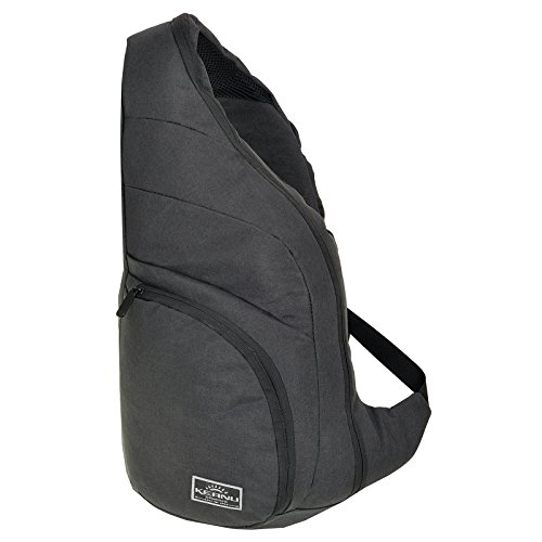 Preisvergleich Produktbild DURCHDACHTER Eingurtrucksack mit Tablet-Fach und Organizerfach - Diebstahlschutz - Bodybag KEANU :: Sling Bag Rucksack für Outdoor Radfahren Wandern Reise Daypack Cross Bag (Dunkelgrau)