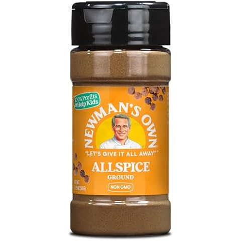 Newman's Own Allspice, Great for Baking, Sauces, Marinades, Curries, Non-GMO, Kosher certified, 2.05 Oz. Bottle Cover