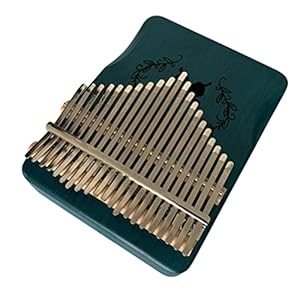 HEALLILY 1 Set Kalimba 21 Keys Thumb Piano Portable Finger Mbira Musical Instrument Gift for Kids Adult Beginners Professional Blue