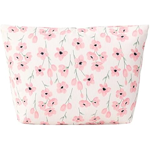 MHDGG Floral Large Capacity Makeup Bag Cover