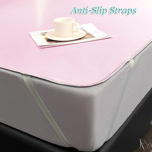 Drap de lit matelassé d'été tendance chic à sangles antidérapantes