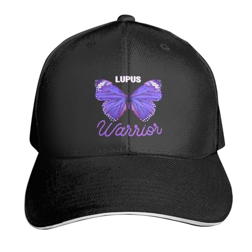 May is Lupus Awareness Month Baseball Cap Hats for Men Women Sun Hat Adjustable Magic Buckle Dad Hats Running Workouts Hats Black