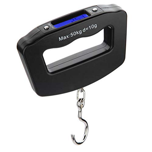 Equipaje de peso 50 kg/10 g portátil LCD digital pescado colgante equipaje peso electrónico gancho escala adecuado Cover