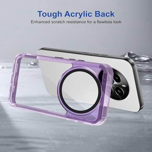 Image of amazon basics Back Case Cover for Realme Narzo 70 5G | Compatible for Realme Narzo 70 5G Back Case Cover | Case Cover with Camera Protection | (TPU + PC | Translucent Purple)