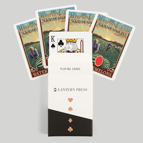 Lantern Press Naipes de Póker Hampton County, 52 cartas miniatura 6