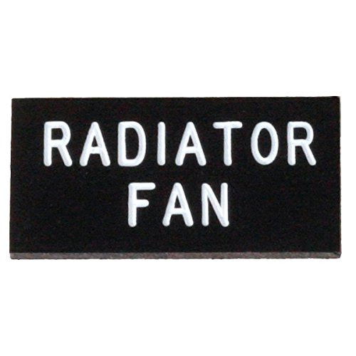 K4 Engraved"RADIATOR FAN" Toggle Switch Identification Dash