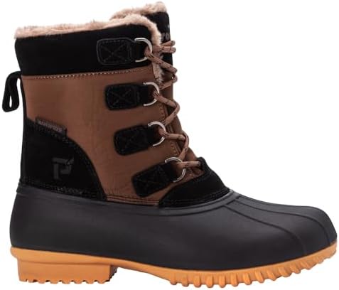 Propet womens Ingrid Snow Boot, Pinecone/Black, 8 XX-Wide US | Image 3