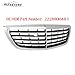 BUFEETERS Front Bumper Upper Grille Fit For 2014 2015 2016 2017 2018 2019 2020 Mercedes Benz S-Class W222,MayBach Style,Chrome&Black