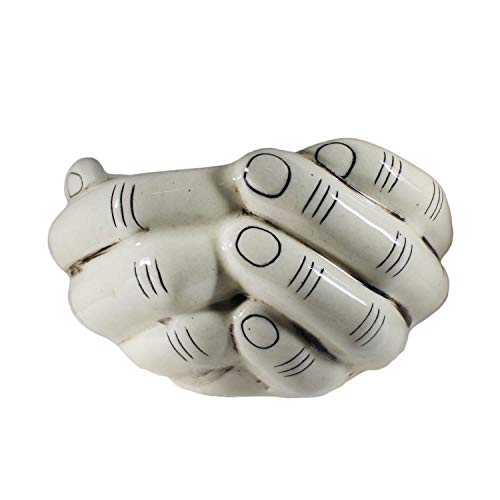 Image of Lasaki Hand Ceramic Pots for Indoor Plants,Planters,Flower pots,gamla for Indoor,Outdoor,Balcony,Home,Garden,Office Decor,Pot,Succulent Pot(Ivory)(L:18 cm, W:16 cm, H:9 cm)(Plants not Included)