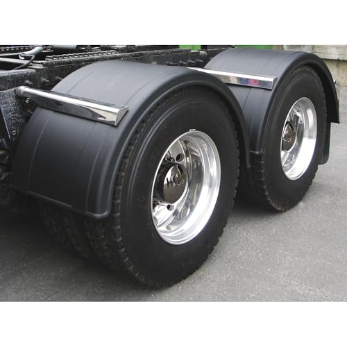TRUX Single Axle Poly Fenders - Pair Black