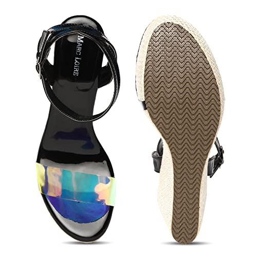 Image of Marc Loire Women's Pair of Platform Wedges High Heel Fashion Sandal for Casual, Outdoor, Party and Holidays