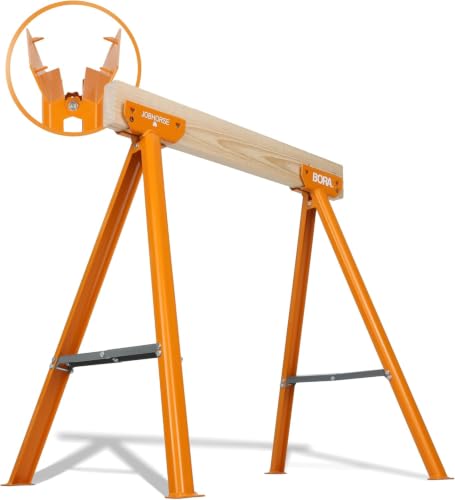 BORA Jobhorse Saw Horse Brackets 2x4 Steel Folding Sawhorse Legs