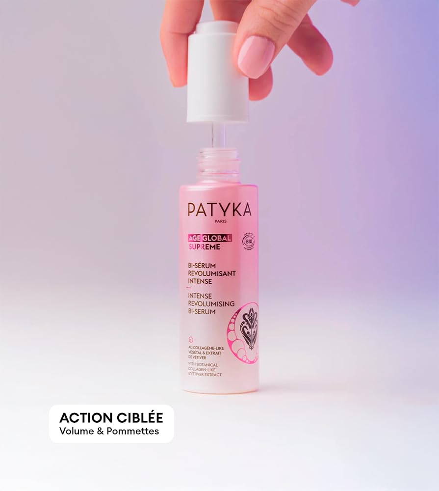 Bi‑Sérum Revolumisant Intense PATYKA – Sérum Anti-Âge Repulpant et Raffermissant, Bi‑Phase, 30 ml