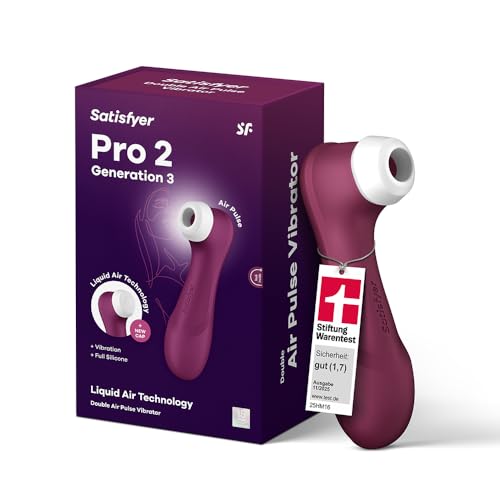 Satisfyer Pro 2 Generation 3 Vibrator | Liquid-Air-Technologie | Leise Starke Klitoris-Stimulation | Druckwellenvibrator mit Vibrationen | Sex-Spielzeug Geschenk für Frauen | Erotischer Dildo Frau