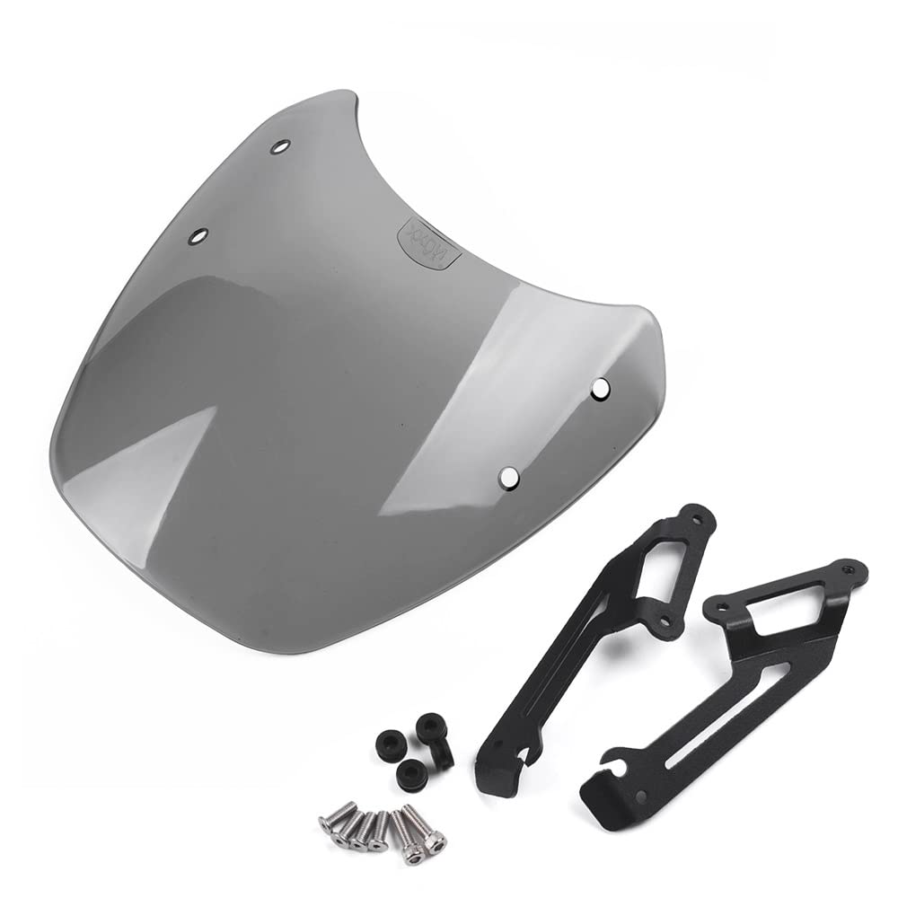 Déflecteur Vent Scrambler800 PKFNKJ Pare-brise + Déflecteurs Pour Ducati Scrambler 800 – Vent Et Projections, Gris