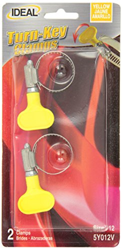 Ideal Turn-Key Clamps 5Y01258 1/2"-1 1/4" Carded Turn-Key Clamps, (Pack