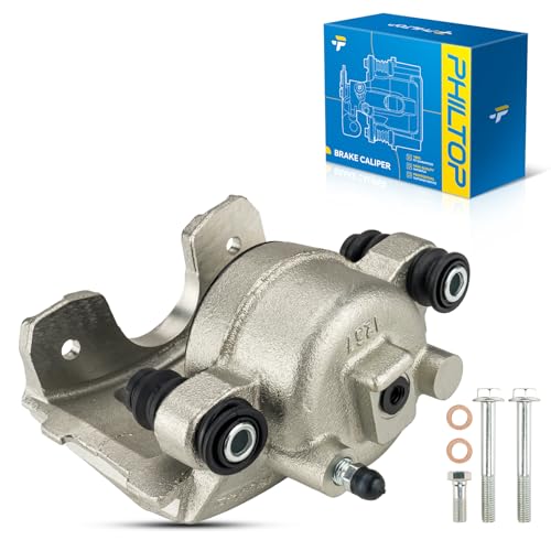 Image of PHILTOP Front Left Brake Caliper w /o Pads Compatible with 1990-2006 Wrangler, 1990-2001 Cherokee, 1993-1998 Grand Cherokee, 1990-1992 Comanche, OE# 18-B4340, Replacement Disc Brake Caliper Assembly