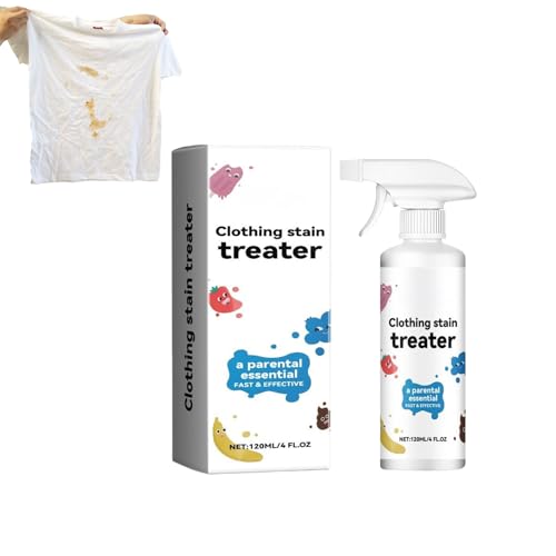 Quitamanchas de ropa, 120 ml, portátil, pulverizador, eliminación rápida de manchas, manchas de tenacidad, elimina manchas negras, manchas de sangre, manchas de aceite, manchas de vino, eficaz