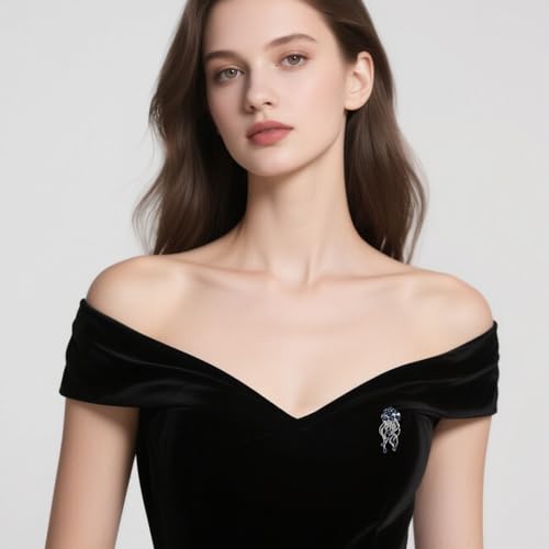 Image of Rhinestone /Enamel Animals Brooch and Pin for Women Elegant Animals Brooches Dress Accessories Birthday Gifts for Mom Wife