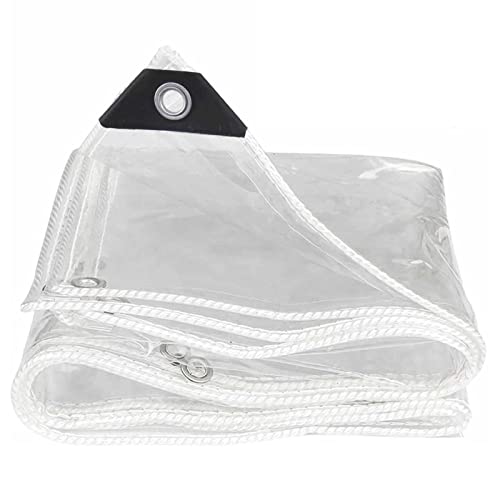 Lona de plástico transparente reforzada e impermeable para carpas de jardín 2