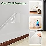 Wall Protective Film - Self-Adhesive Removable Wall Sticker - Clear Wall Protector Contact Paper Roll, Film Waterproof Wallpaper for Kitchen Backsplash Transparent Heat Resistant Sticker (40×200cm) - Image 3