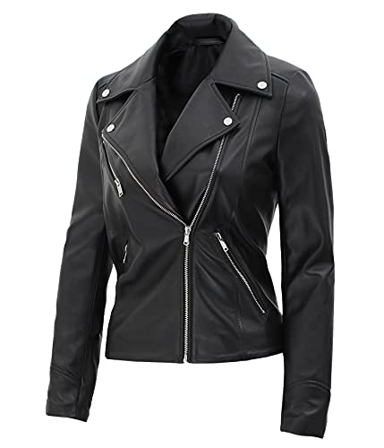Fjackets genuine womens leather jacket - women fashion | [1301434] Ninfa Black, L