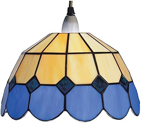 30cm Blue and Beige Bistro Tiffany Ceiling Pendant Shade BR8