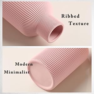 Pink ceramic vase for decorminimalist modern home decorsmall flower vase for pampas grasstableshelf bookshelf decormantel and entryway decor8 in  urban country home decor